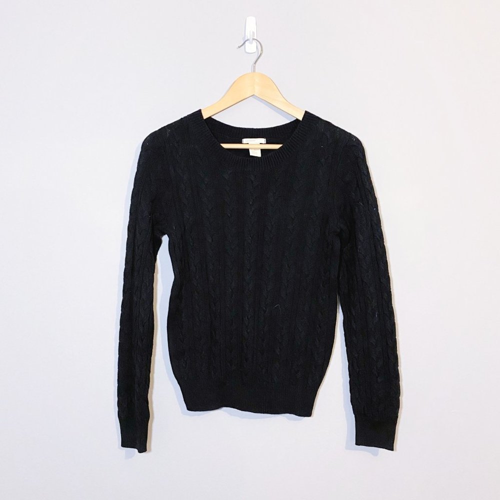 H&M | Black Cableknit Sweater
